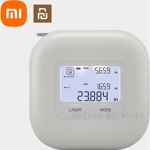 Xiaomi Youpin Akku 2 in 1 Portable Laser Rangefinder Ruler USB Chargable High Precision Infrared measuring instrument Pull Ruler