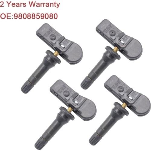 YAOPEI 4pcs Tire Pressure Monitor System Tpms Sensor For Peugeot For Citroen OEM 98 088 590 80 , 9808859080 , 9808859080 433Mhz