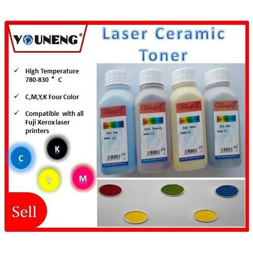 Compatible laser ceramic toner for xerox 6510 6500 215 color copier,ceramic toner powder CMYK 50g/color 200g