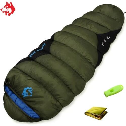 Camping Sleeping Bag Adult Mummy Type Splicing Portable Outdoor Ultralight Sleeping Bag Spring Autumn Camping Traveling Hiking