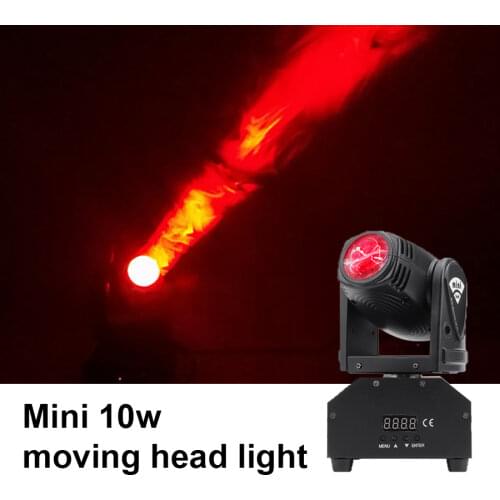 LED Beam 10W RGBW Spot Moving Head Lights DMX Controller For DJ Disco Christmas Party Stage Lighting stroboscopes Effect