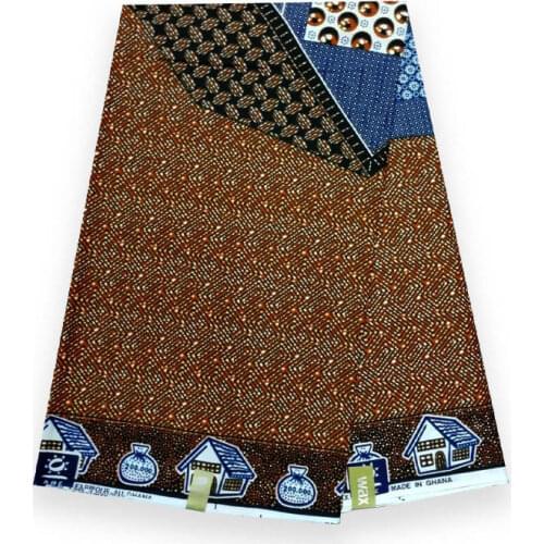 High quality veritable ankara real breathable wax african wax printed fabric 100% cotton real ankara breathable clothing V-L 014