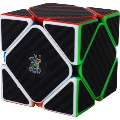 YuXin Carbon Fiber Skew Magic Cube Competition Professional Toys Adult Children Speed Smooth Cubes Toys Gifts