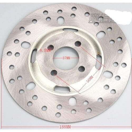 190MM Motorcycle Universal Iron Steel Rear-Brake-Disc-Rotor-Set Rear brake disc brake pad brake disc For ATV Tricycle Quad Bike