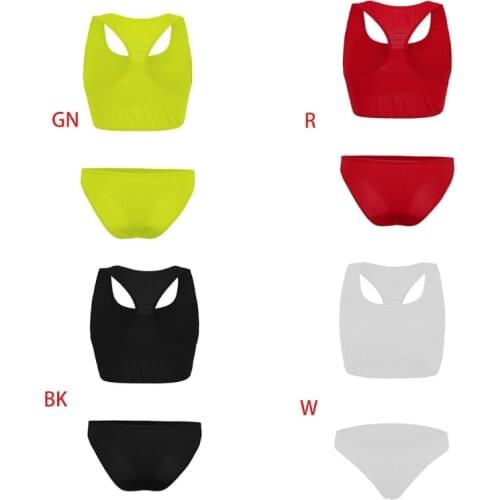 Womens Sexy Basic Underwear Sports Swimsuit without Steel Support and Chest Pad Design