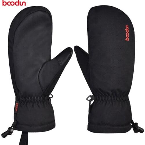 Boodun Winter Warm Cycling Gloves Men Women Snowboard Gloves Snow Waterproof Windproof Mittens Snow Glove Thermal Ski Gloves