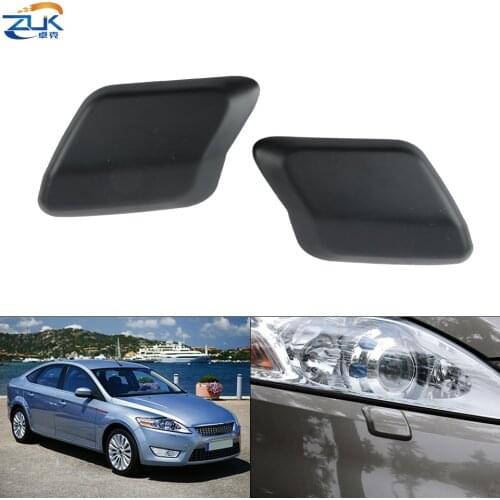 ZUK Brand New Left Right Headlight Washer Nozzle Cover Case Cap For FORD MONDEO 2007 2008 2009 2010 2011 2012 MK4 Base Color