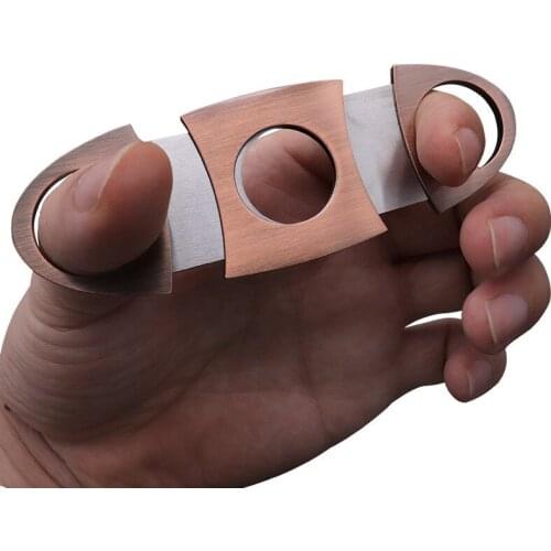 1Pc Cigar Cutter Knife Stainless Steel Blade Double Edge Cutter Pocket Cigar Guillotine Scissors Shears Household Accessories