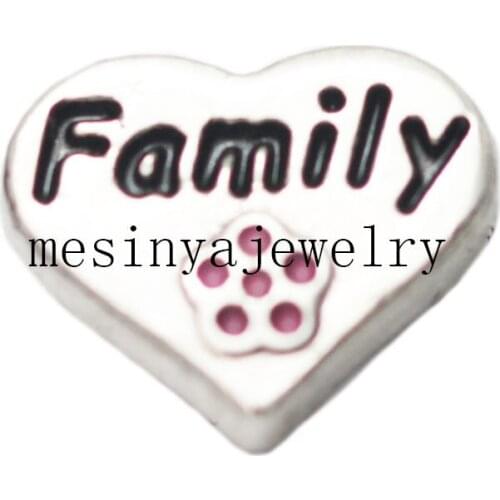 10pcs family floating charms for glass locket Min amount $15 per order mixed items, FC-117