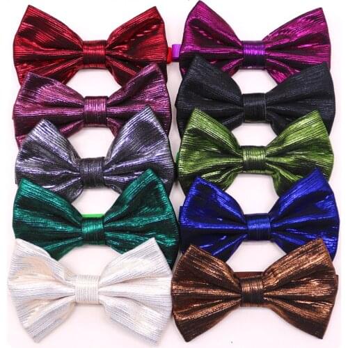 20 Pcs Dog Bow Tie Handmade Dog Supplies Dog Bows Collar Solid Large Dog Bowties Pet Grooming Accessories For Large Dogs