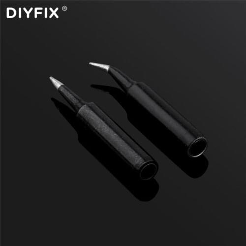 DIYFIX Lead-free Soldering Iron Tips for Solder Station Tools Anti-magnetic Anti-acid Iron Tips for BGA Soldering Rework Welding