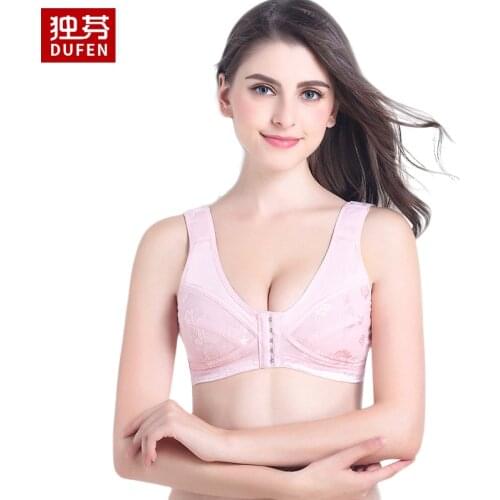 6013 Mastectomy Breast Bra with Pockets Silicone Breast Forms Front Closure for Breast Cancer Women