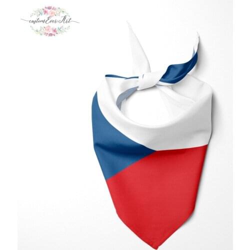 The Czech-Republic flag Dog Bandana Cat Bandana Pet Bandana Pet Accessory personalized name custom pet present scarf