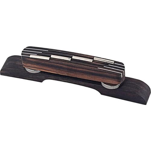 Guitar Parts Durable ROSEWOOD Guitar Bridge Mandolin Bridge For Hofner Bass Guitar Adjustable