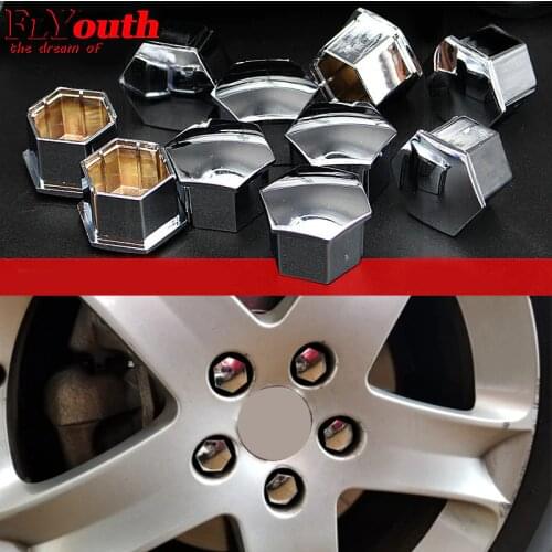 For Citroen C4L C5 C2 For Peugeot 207 3008 301 307 308 508 16pcs Wheel Hub Screw Cap Dedicated Wheel Screw Anti Protection cover
