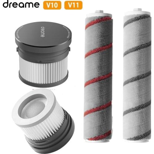 For Dreame V10 V11 Handheld Vacuum Cleaner Spare Parts Kits HEPA Filter Roller brush Soft Fluff Brush Main brush