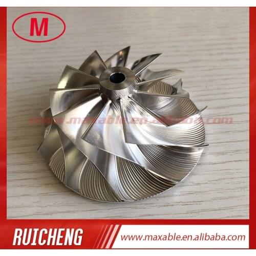 GT3576 58.00/76.13mm 11+0 blades turbo Milling/aluminum 2618/billet compressor wheel for racing