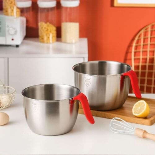 Premium Stainless Steel Mixing Bowls For Space Saving Storage, Easy Grip Napa Cabbage Dough Bowls Kitchen Mix Stuffing