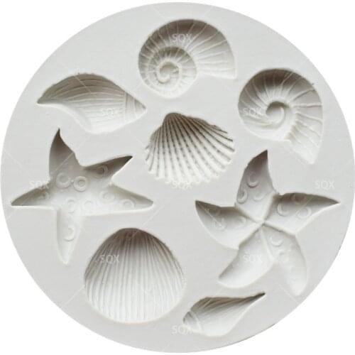 Marine AnimalsShaped Silicone Fondant Mould Cake Decorating Baking Tools Kitchen Accessories SQ15195