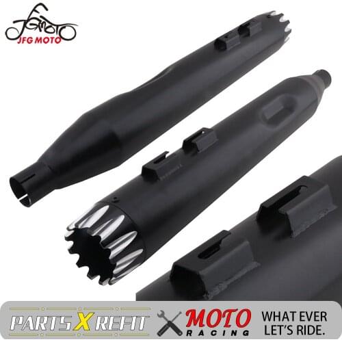 For Harley Touring Bagger Models Dresser Road King Electra Glide 1995-2016 Motorcycle Chrome Exhaust Pipe With Mounting Hardware