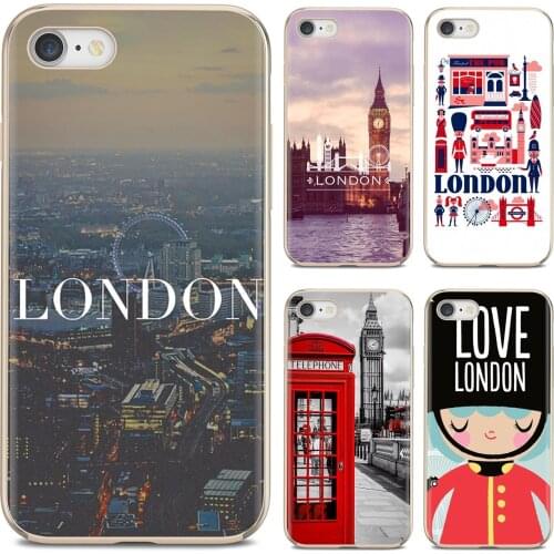 London big ben Bus Cell For iPod Touch For iPhone 11 Pro 4 4S 5 5S SE 5C 6 6S 7 8 X XR XS Plus Max Soft TPU Silicone Case