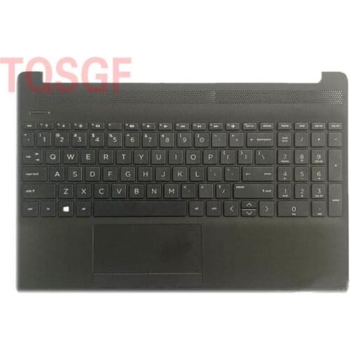 New and Original Top Cover Upper Case Palmrest w/ Keyboard & Touchpad for HP 15S-DU 15S-DY 15-DW TPN-C139 L52021-001