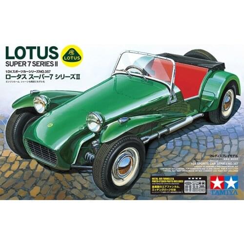 1/24 Tamiya Plastic Assembly Car Model Toy Lotus Sports Car Super 7 Series II DIY Assembly Kit #24357