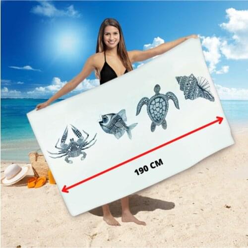 Beach Towel 100% Cotton Sand Free Quick Dry Beach Towel Microfiber Bath Summer Cushion Swimming toalla playa пляжный коврик