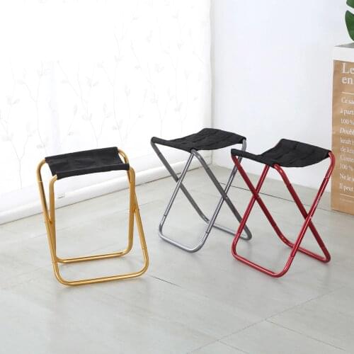 Portable Moon Aluminum Alloy Ultra-light Detachable Outdoor Travel Picnic Camping Fishing Chair Folding Stool Furniture
