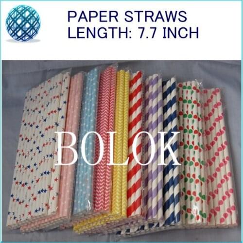 Chevron Paper Straws,150 Colors Available -Weddings Decoration-birthday party shower event cake pop sticks Bonus diy straws flag