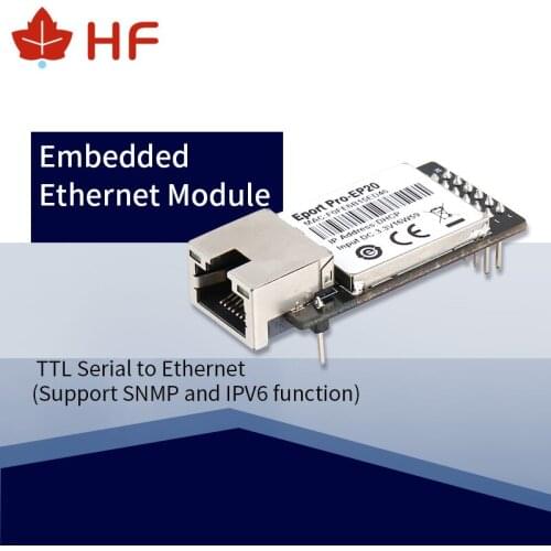 CE HF Eport Pro-EP20 Linux Network Server Port TTL Serial to Ethernet Embedded Module DHCP 3.3V TCP IP Telnet