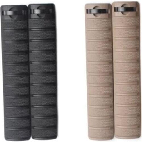 Tactical Polymer Airsoft Handguard Panel Ribbed 20mm Picatinny Weaver Hunting Knights Rail Covers For KAC