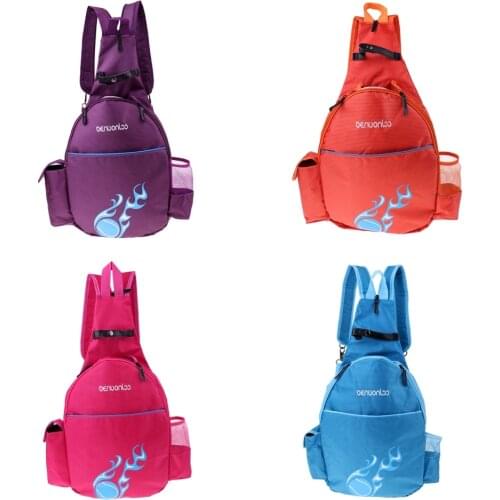 Tennis Racket Backpack Waterproof Zip Closure Bag W/ Padded Shoulder Straps