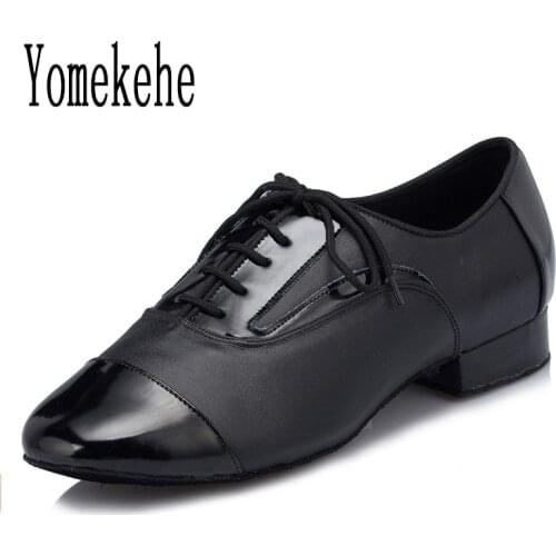 Brand New Men Ballroom Latin Dance Shoes Professional Boy Modern Salsa Tango Dancing Shoes Genuine Leather Soft Sole Hot Selling