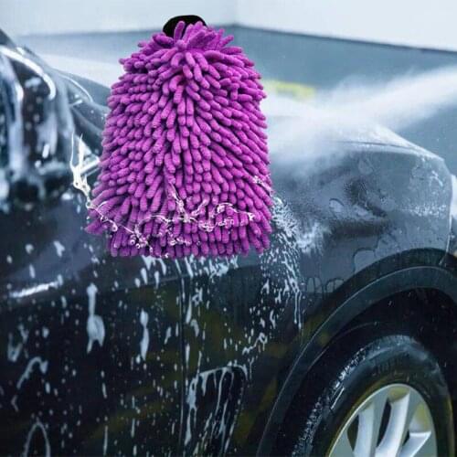 Car Wash Mitt Large Size Ultra Soft Microfiber Car Cleaning Wash Glove Double Side Chenille Scratch-free Gloves Absorbent Fluff