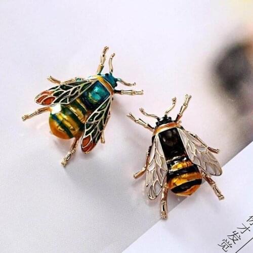 Women Delicate Small Bee Brooches Crystal Rhinestone Men Brooches Gifts Enamel Brooch For Women Brooch Jewelry