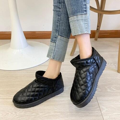 Winter Fashion Women Boots Non slip Snow Boots Women Lightweight Keep Warm Ankle Boots Waterproof Flats Cotton Shoes Botas Mujer