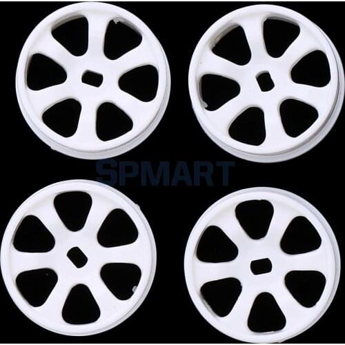 4Pcs Plastic White Wheel Rim for WLtoys K969 K989 P929 1/28 RC Drift Car Spare Remote Control Parts 2cm
