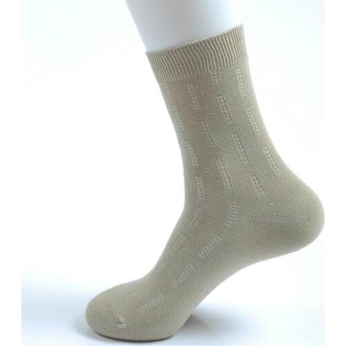 6 Pairs Set Brand Bamboo Fiber Socks Men Solid Color Striped Business Socks For Men High Quality Deodorant Dress Sox BOC112