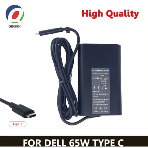 65W USB-C Type-C 20V 3.25A Charger AC Notebook laptop adapter For Dell XPS13 XPS12 Latitude 7410 9410 9510 Venue 10 Pro Power