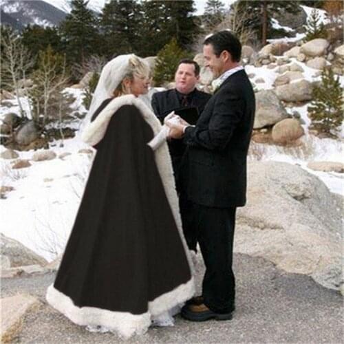 More Color Available For Wedding Cloaks Winter Bridal Dress Coat Keep Warm Wedding shawl cloak