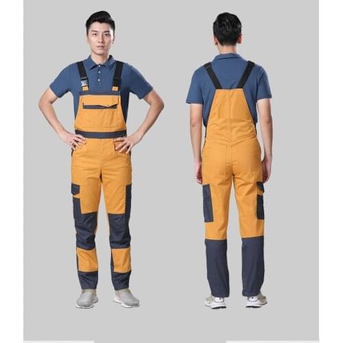 Men Women Bib Overalls Work Clothing Protective Coverall Repairman Strap Jumpsuits Working Uniforms Sleeveless Coveralls 5 Color