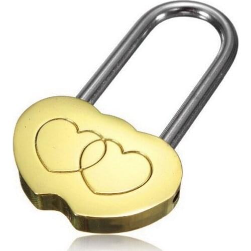 By dhl 500pcs high quality Padlock Love Lock Engraved Double Heart Valentines Anniversary Day Gifts