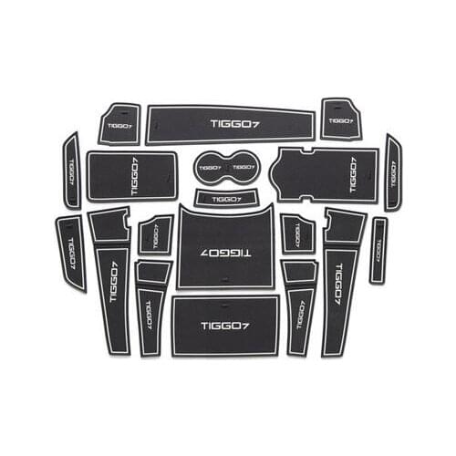 Car Door Groove Mat Gate Slot Cup Armrest Storage Pad Mat For Chery Tiggo 7 2020