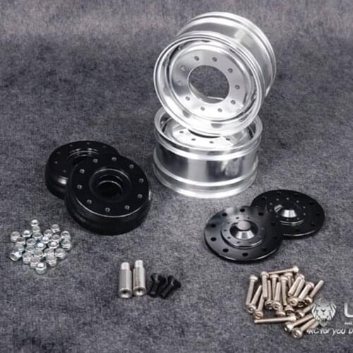 Metal Front Wheel Hub A2 for 1/14 LESU Model Axle RC Truck Bearing Brake DIY Car Wide Type TH10246