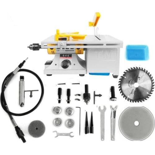 Multifunctional mini table saw stone polishing machine jade carving machine polishing machine table saw jade cutting machine 220