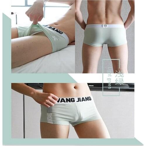 New Mens Underwear Cotton Boyshort Slim Fashion Simplicity Mens Underwear Personality Trendy Mens Boxer Shorts