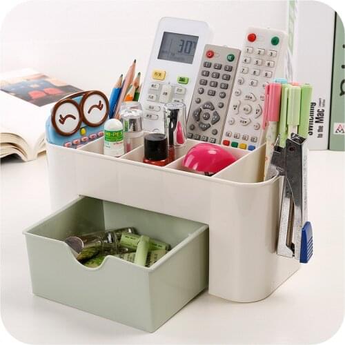 Makeup Organizer Box Jewelry Necklace Nail Polish Earring Plastic Makeup Box Home Desktop Organizer For Cosmetics