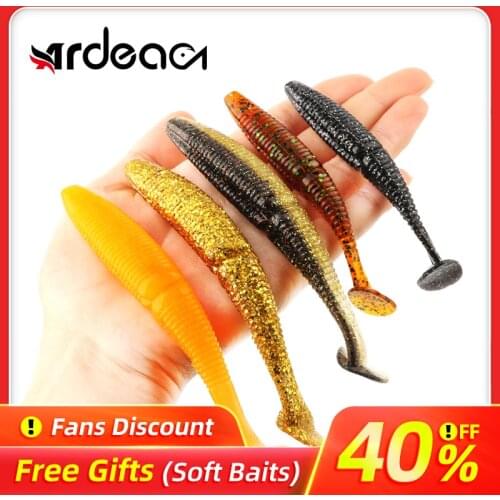Ardea Soft Lures 95mm/113mm/133mm Worm Silicone Bait jigging Swimbait Wobblers Curly Baitfishing Artificial Bass Fishing Tackle