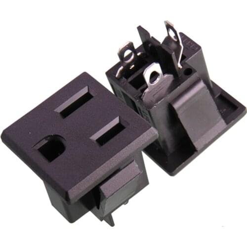 Black Copper CE industrial 5-15R outlet American standard US power receptacle 250V 10A 125V 15A universal AC power socket SS-6B